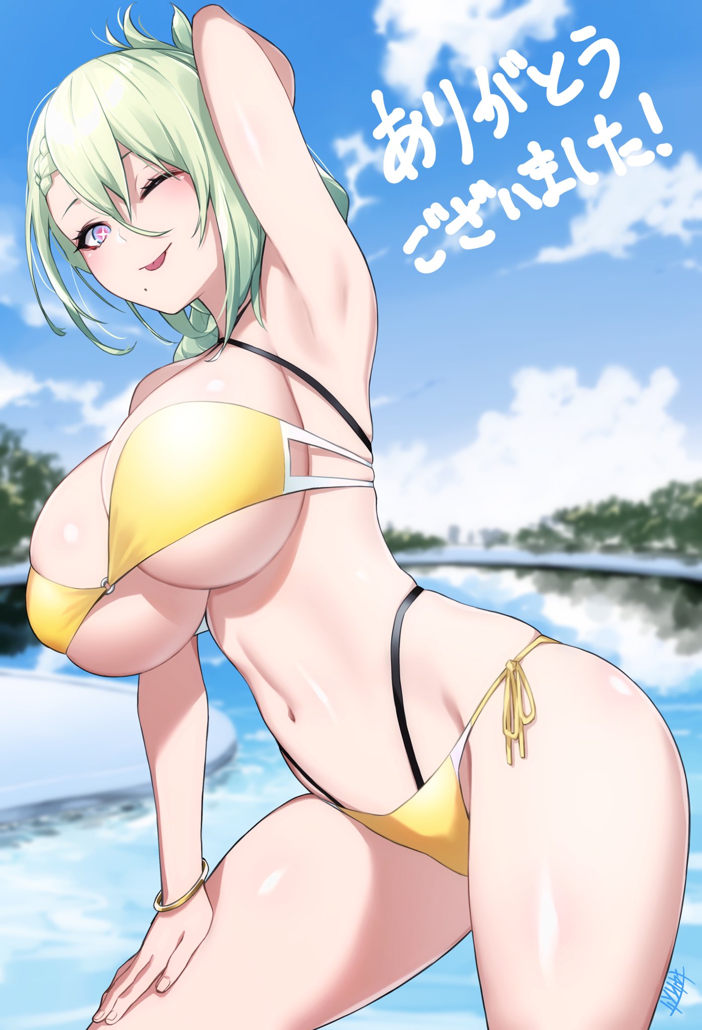 omagacchu bikini swimsuits underboob | #980560 | yande.re